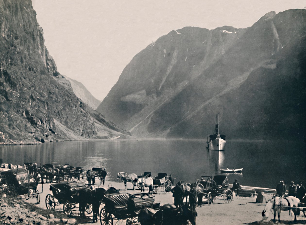 Gudvangen, Naeroyfjord, 1914. tekijältä Unbekannt