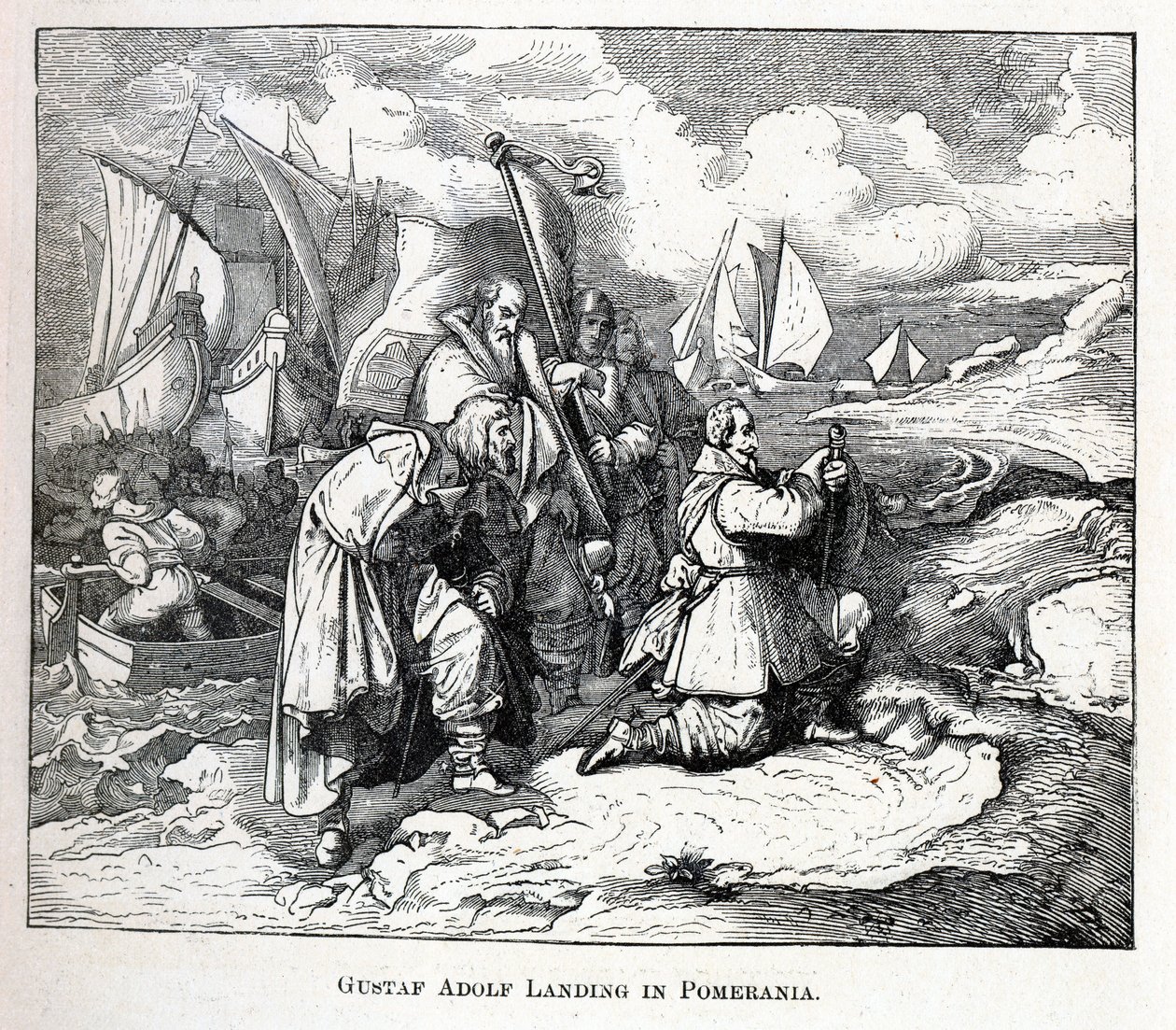 Gustav Adolfin maihinnousu Pommeriin, 1882 tekijältä Unbekannt