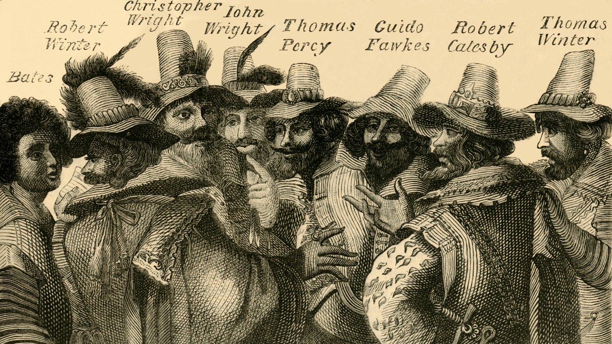 Guy Fawkes ja salaliittolaiset, 1872. tekijältä Unbekannt