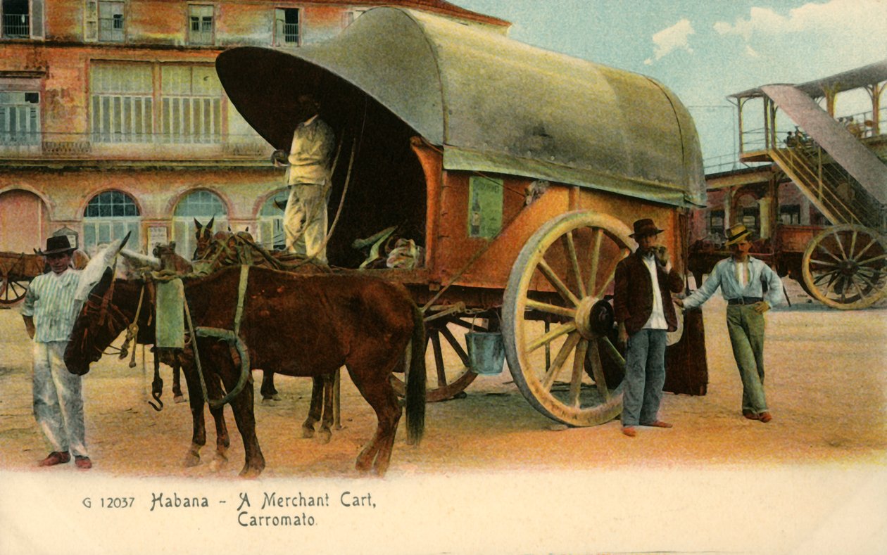 Havanna - Kauppiaskärry, vaunu, c1910. tekijältä Unbekannt