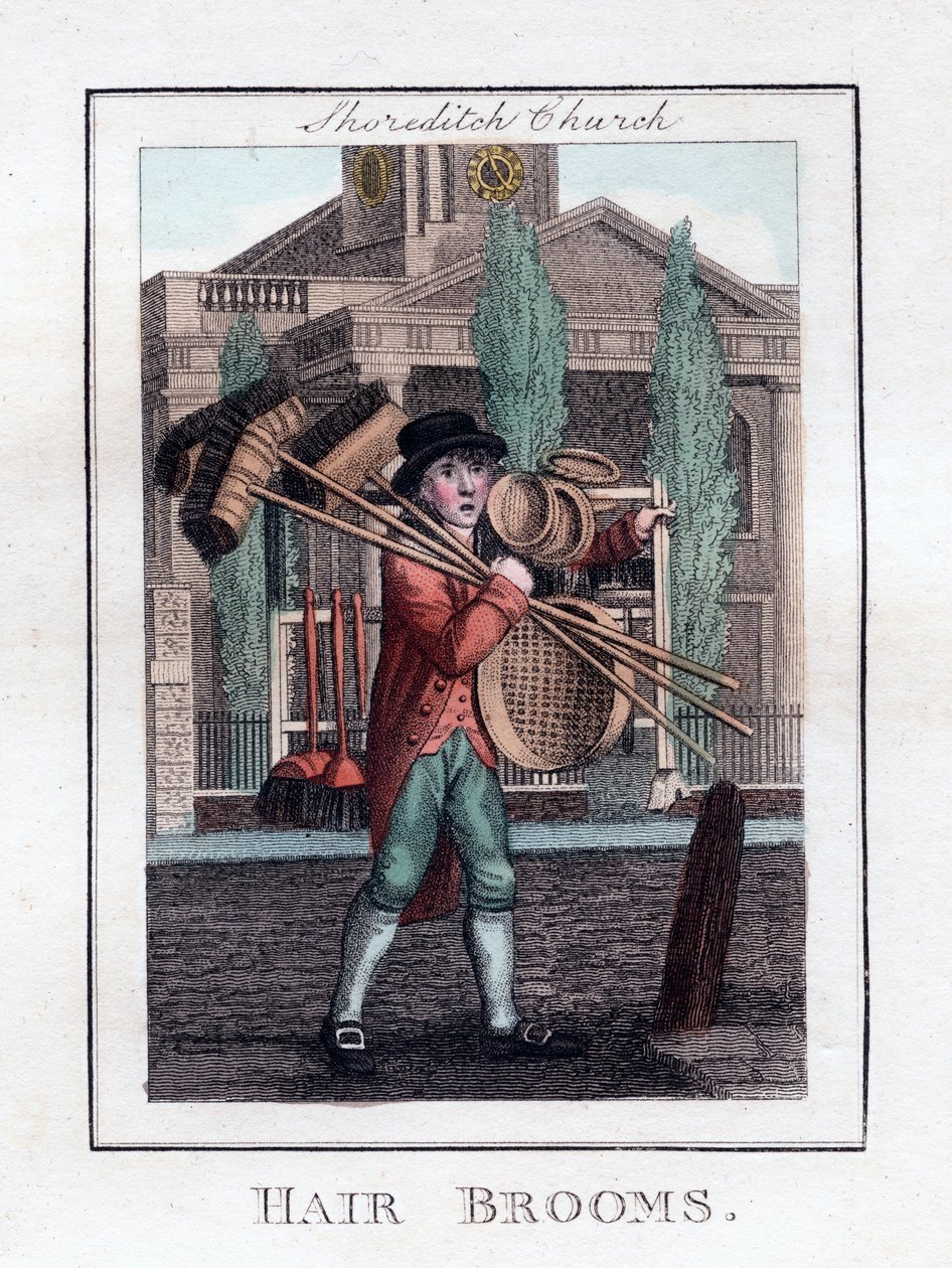 Hiusluudat, Shoreditch Church, Lontoo, 1805 tekijältä Unbekannt