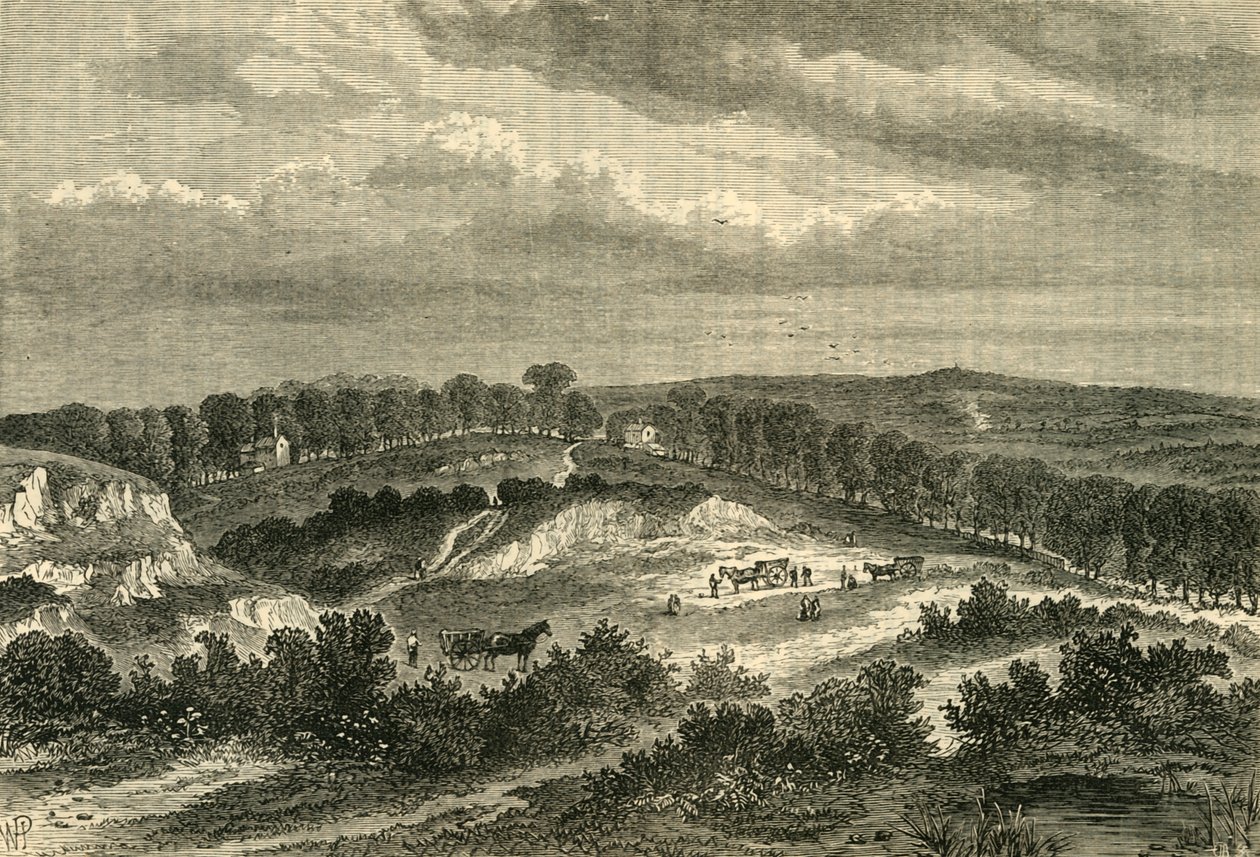 Hampstead Heath vuonna 1840, n. 1876. tekijältä Unbekannt