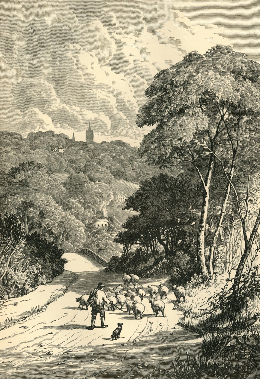 Hampstead, Kilburn Roadilta, n. 1876. tekijältä Unbekannt