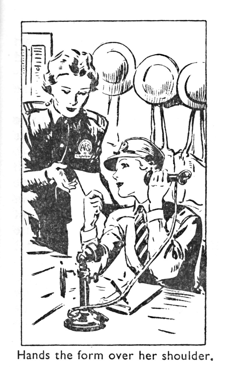 Ottaa lomakkeen olkapäälleen, 1940 tekijältä Unbekannt