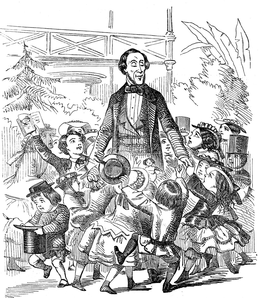 Hans Christian Andersen 1805-1875, tanskalainen kirjailija, 1857 tekijältä Unbekannt