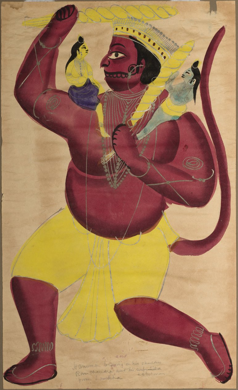 Hanuman, c. 1880. tekijältä Unbekannt