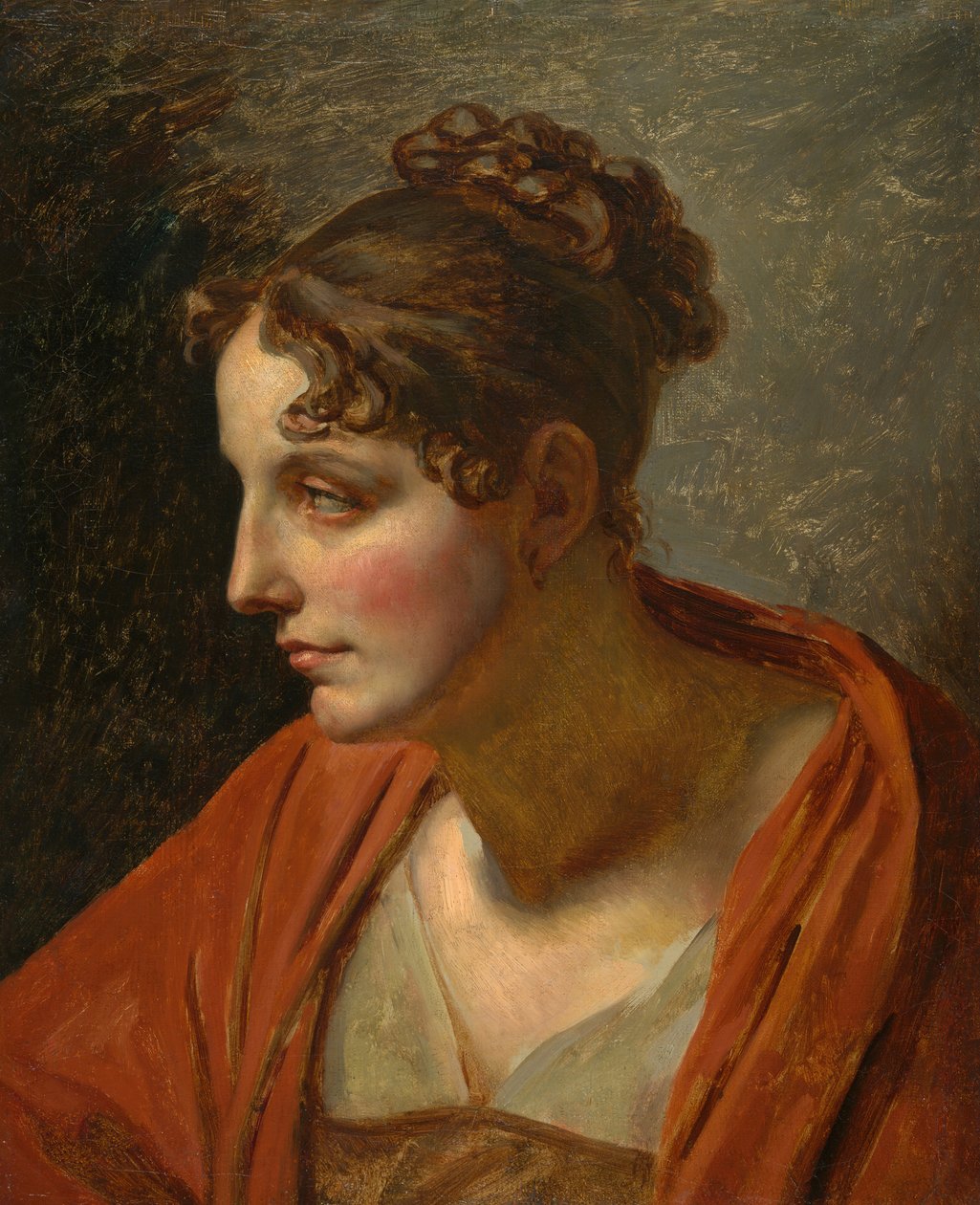 Naisen pää, n. 1810. tekijältä Unbekannt