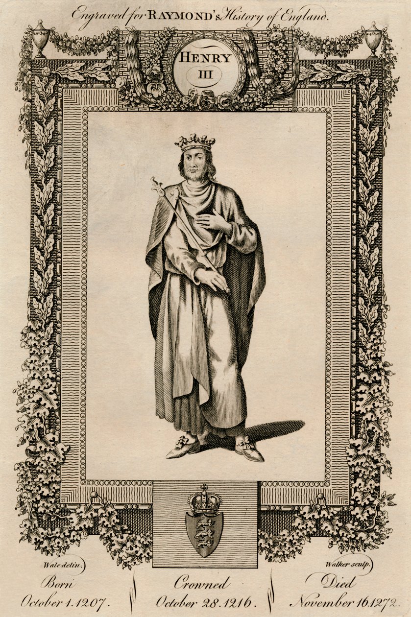 Henrik III, 1207-1272, c1787. tekijältä Unbekannt