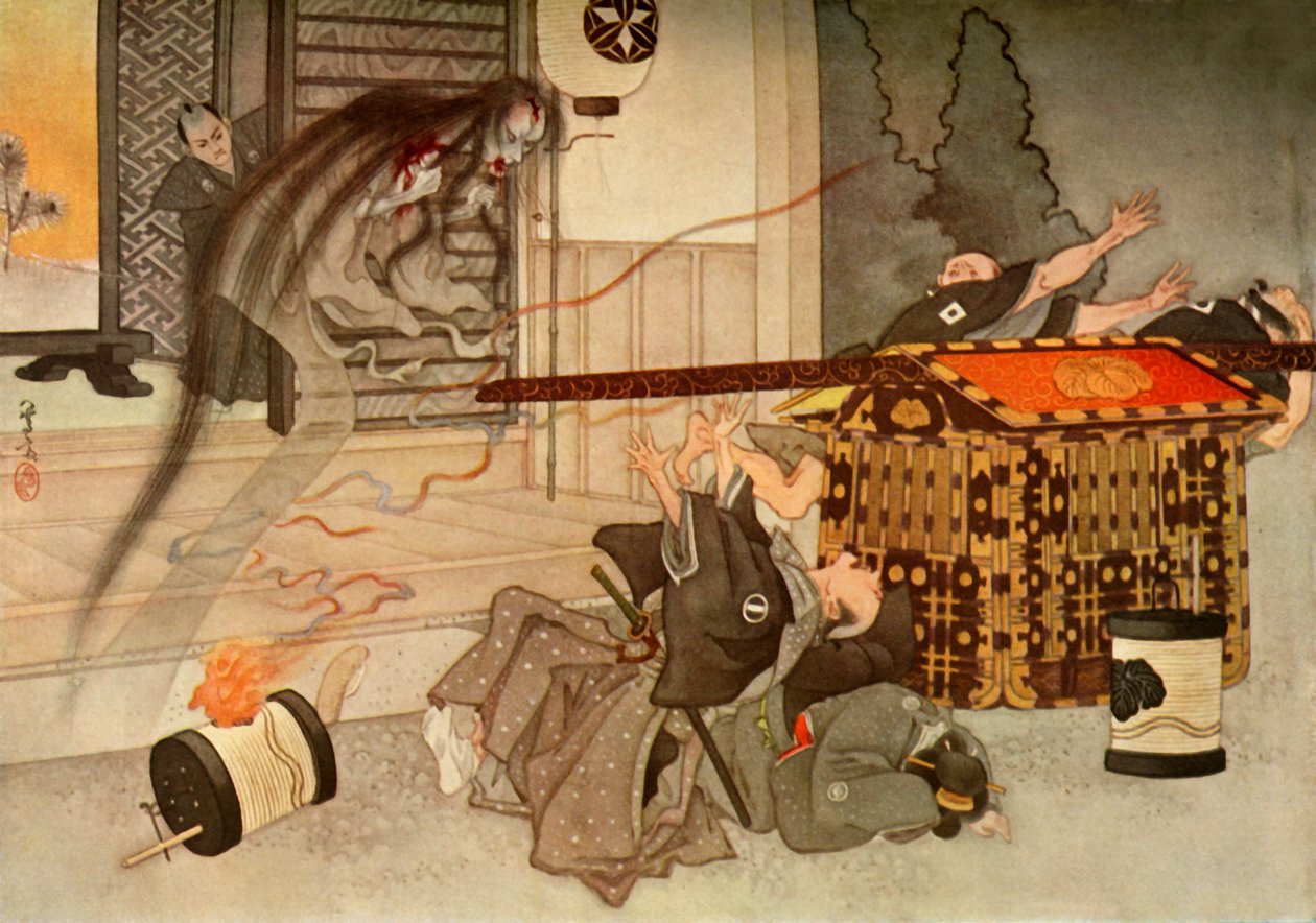 Hänen kammottavat kasvonsa ja veren tahrat vaatteensa..., 1919. tekijältä Unbekannt