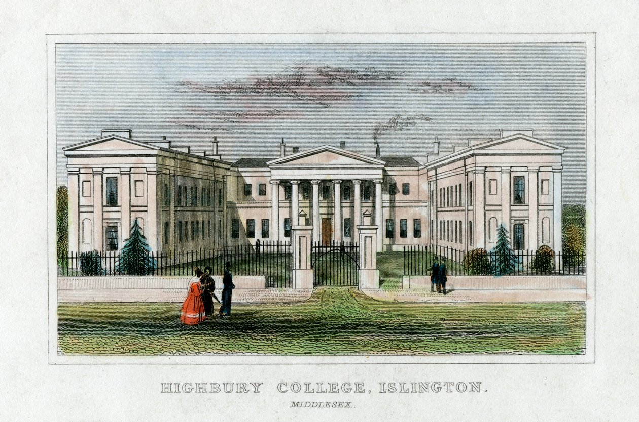 Highbury College, Islington, Lontoo, 1800-luvun puoliväli tekijältä Unbekannt