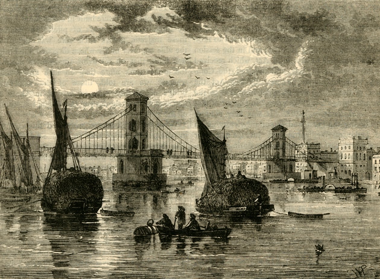 Hungerfordin riippusilta, 1850, 1881. tekijältä Unbekannt