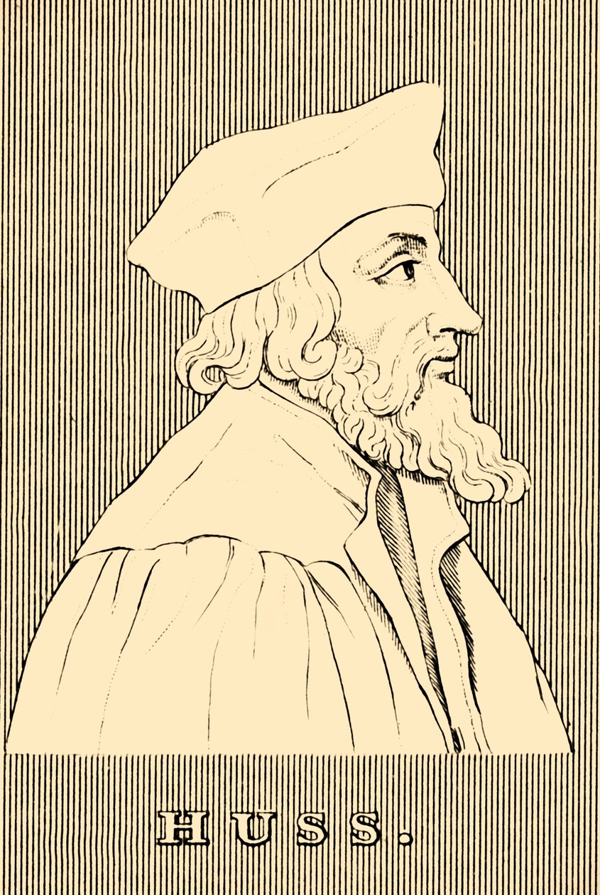Huss, c1369-1415, 1830. tekijältä Unbekannt