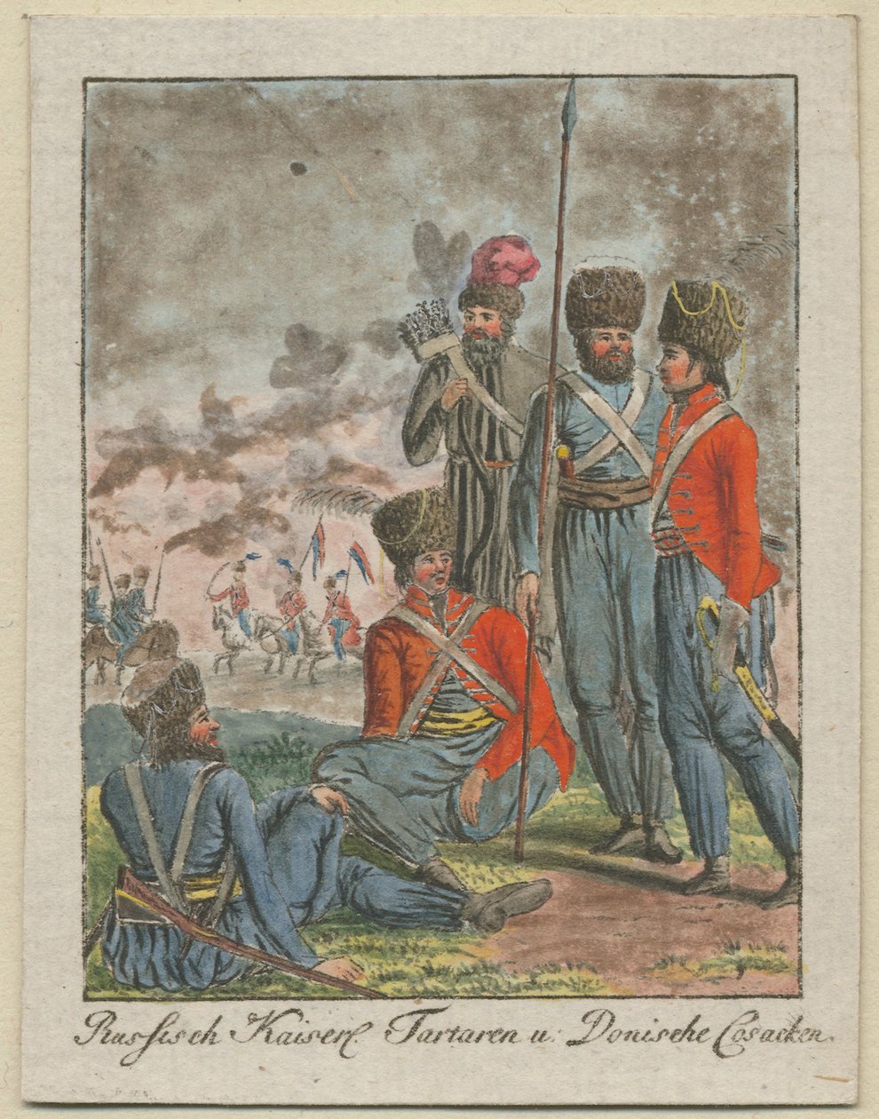 Venäjän keisarilliset kasakat, 1799 tekijältä Unbekannt