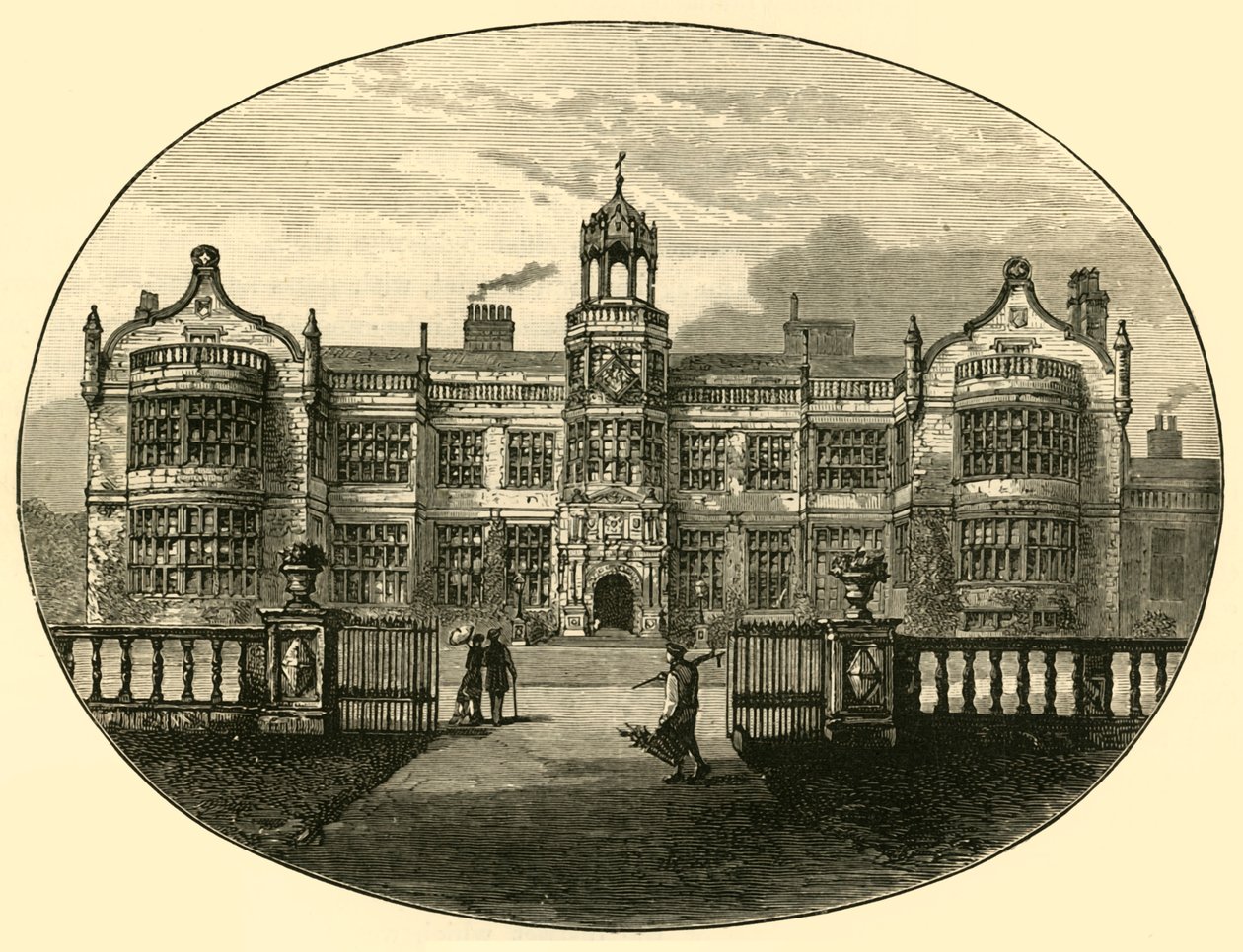 Ingestre Hall Vanha rakennus, 1898. tekijältä Unbekannt