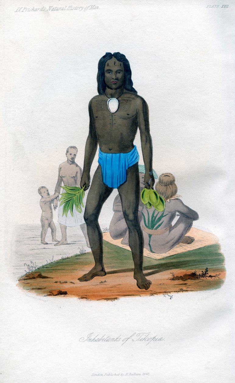 Tikopian asukkaat, 1848 tekijältä Unbekannt