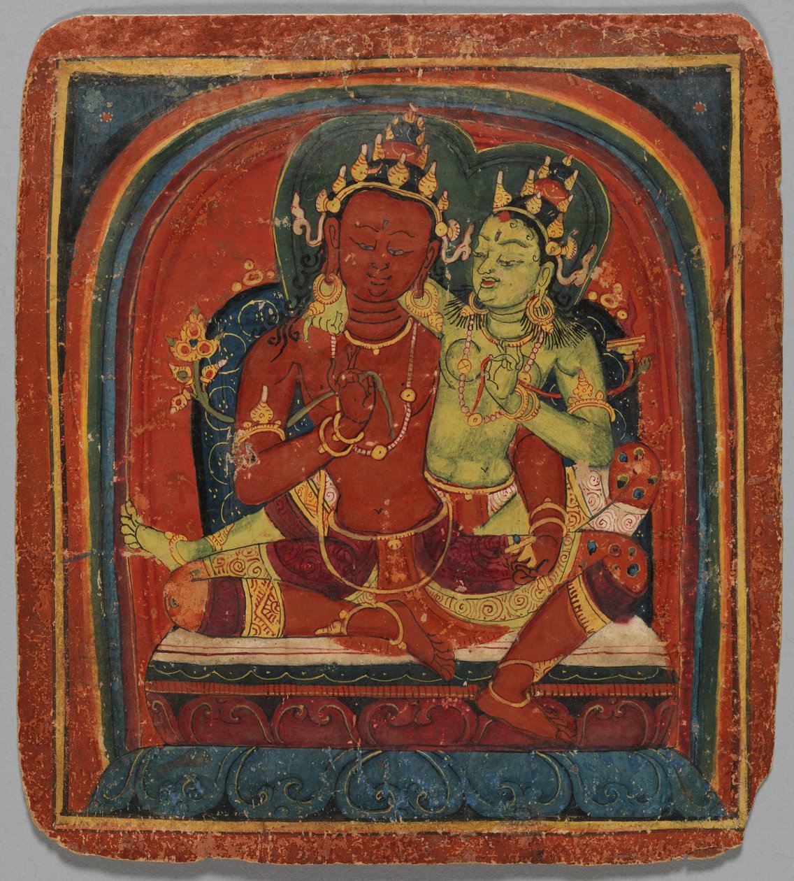 Initiaatiokortti Tsakalis: Bodhisattva Samantabhadhra, 1400-luvun alku. tekijältä Unbekannt
