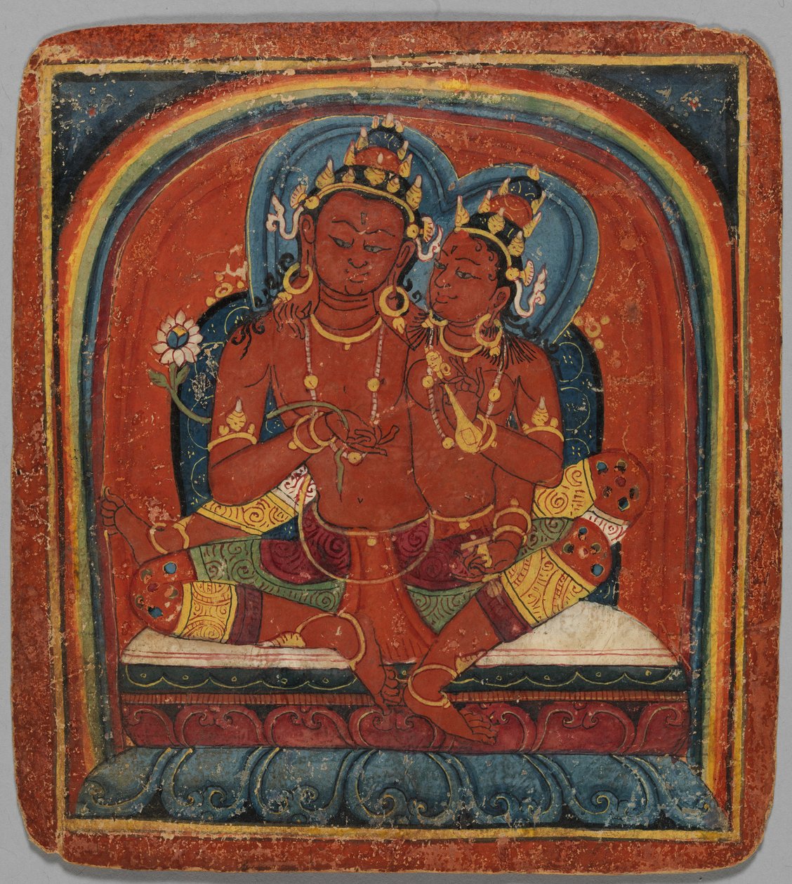 Vihkimiskortti Tsakalis: Chenresi Avalokiteshvara, 1400-luvun alku. tekijältä Unbekannt