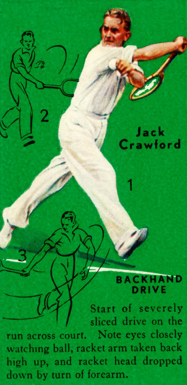 Jack Crawford - Backhand Drive, 1935. tekijältä Unbekannt