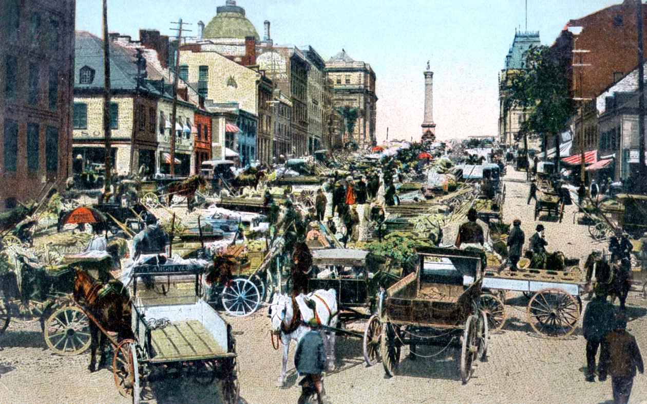 Jacques Cartier Market, Montreal, Kanada, 1900-luku tekijältä Unbekannt