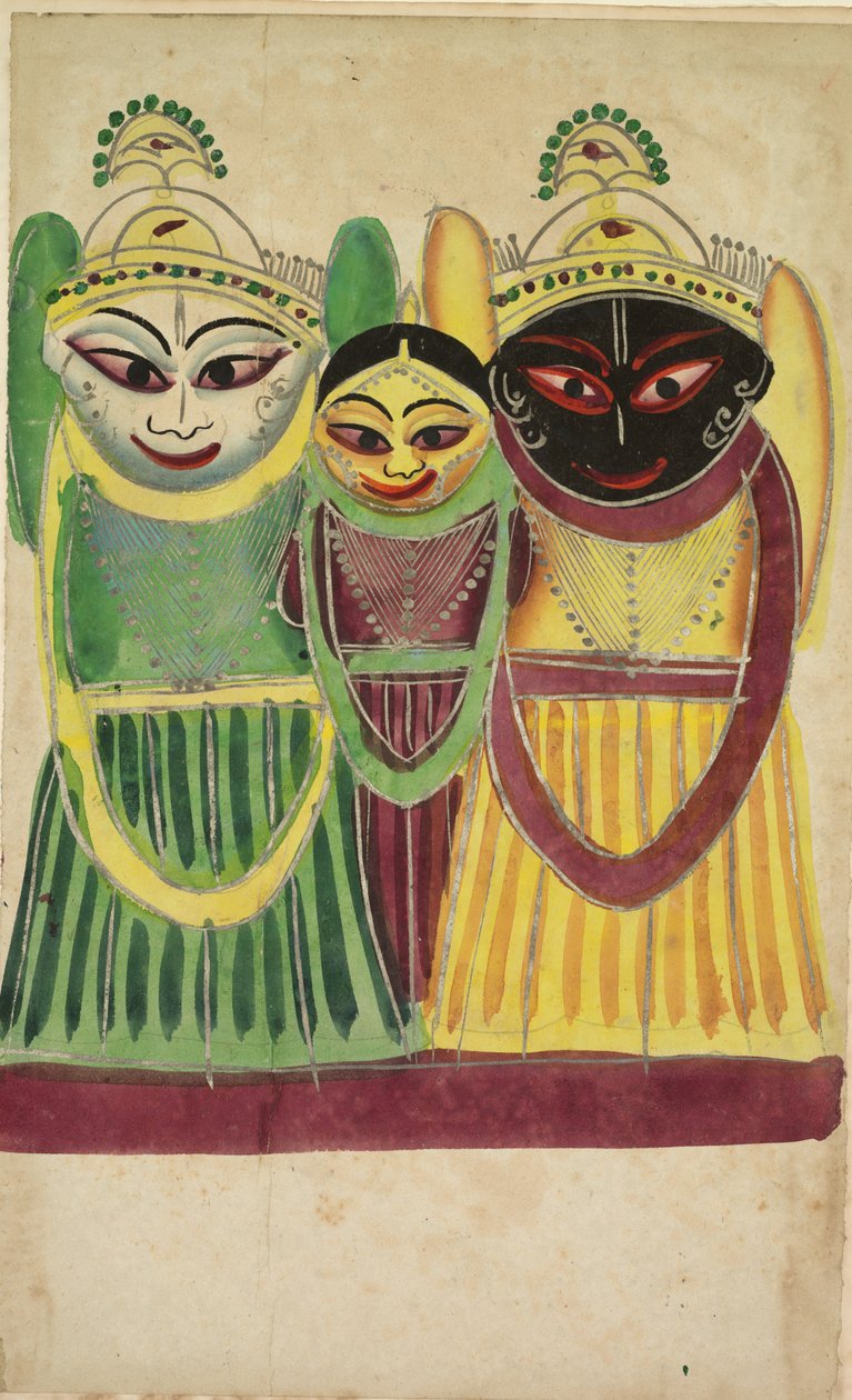 Jagannatha Trio, 1800-luku. tekijältä Unbekannt