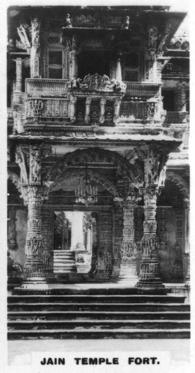 Jainin temppelilinnoitus, Ahmedabad, Intia, vuodelta 1925 tekijältä Unbekannt