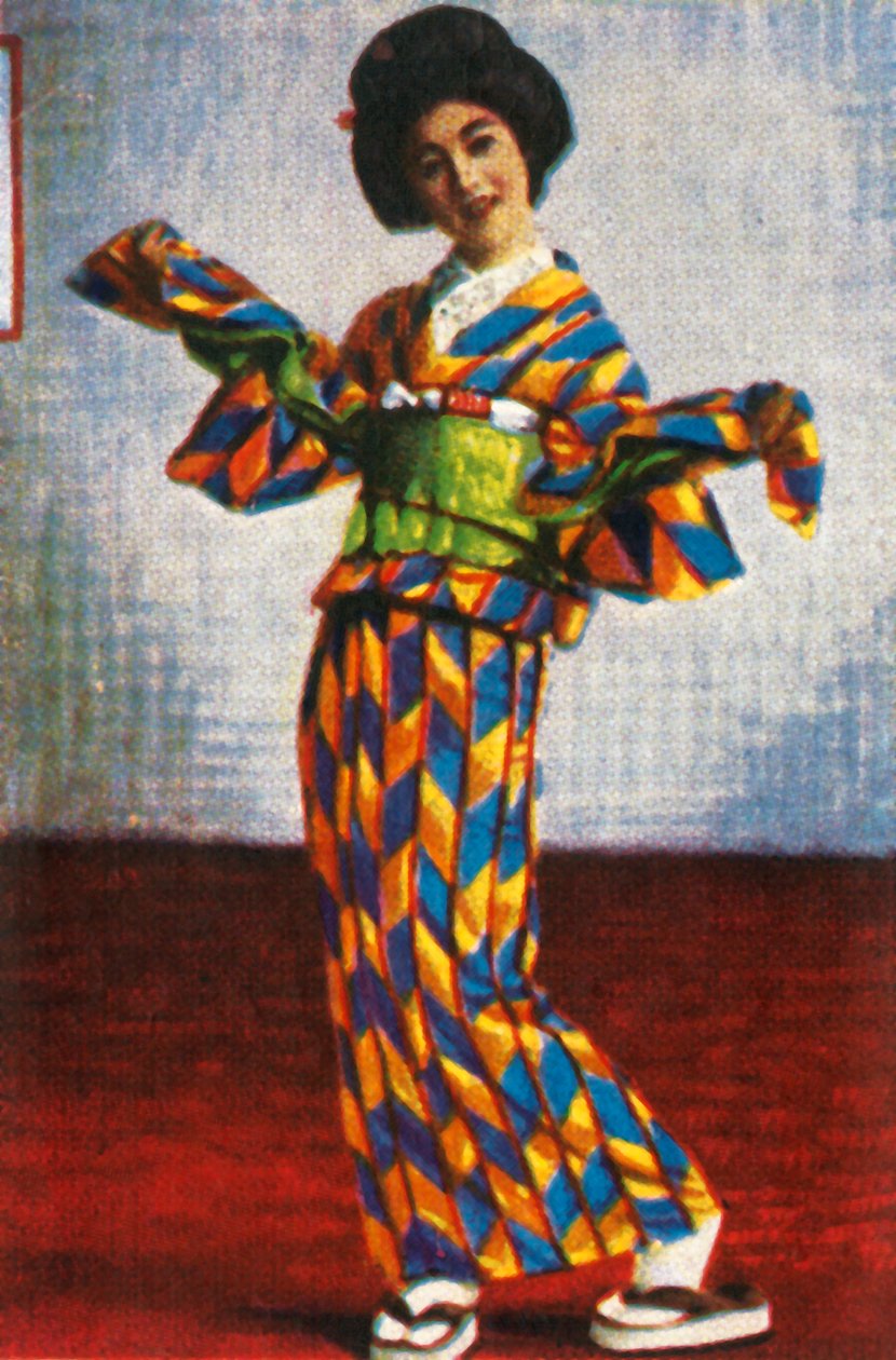 Japanilainen Geisha-tanssija, s. 1928. tekijältä Unbekannt