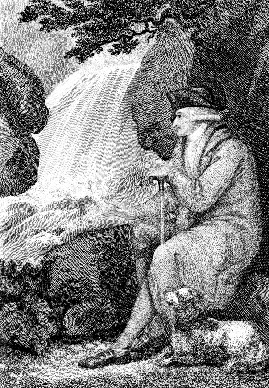 Jean-Jacques Rousseau, ranskalainen poliittinen kirjailija, 1787 tekijältä Unbekannt