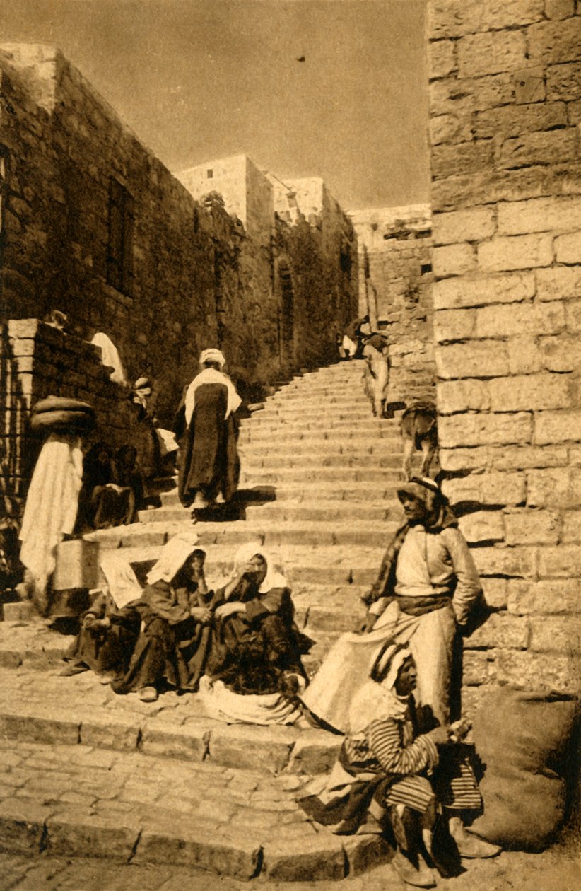 Jerusalem - A Street, c1918-c1939. tekijältä Unbekannt