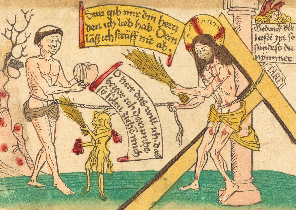 Jeesus houkuttelee uskollisia sydämeen, 14801490. tekijältä Unbekannt