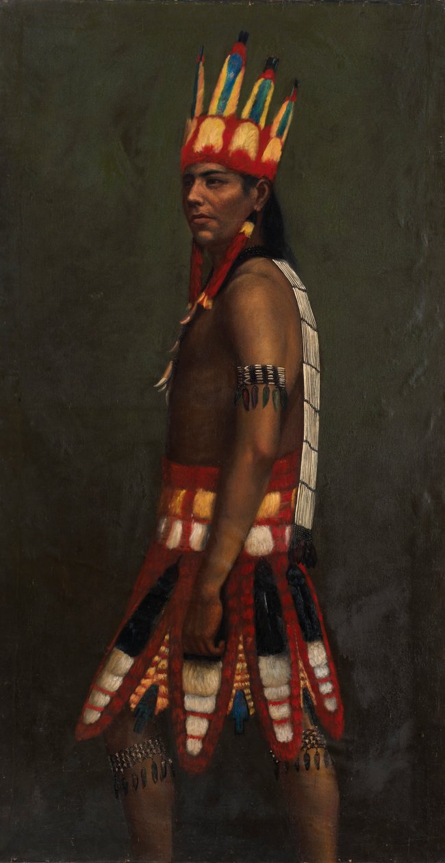 Intiaani Jivaro, n. 1890-1892. tekijältä Unbekannt