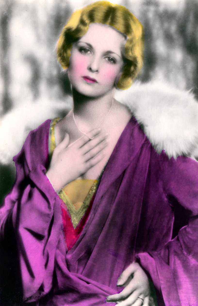 Joan Bennett 1910-1990. Amerikkalainen näyttelijä, 1900-luku tekijältä Unbekannt