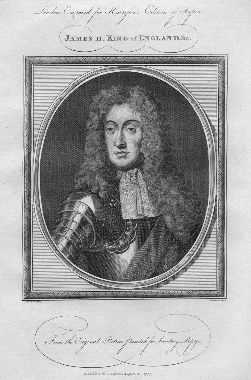 Kuningas Jaakob II, 1787. tekijältä Unbekannt