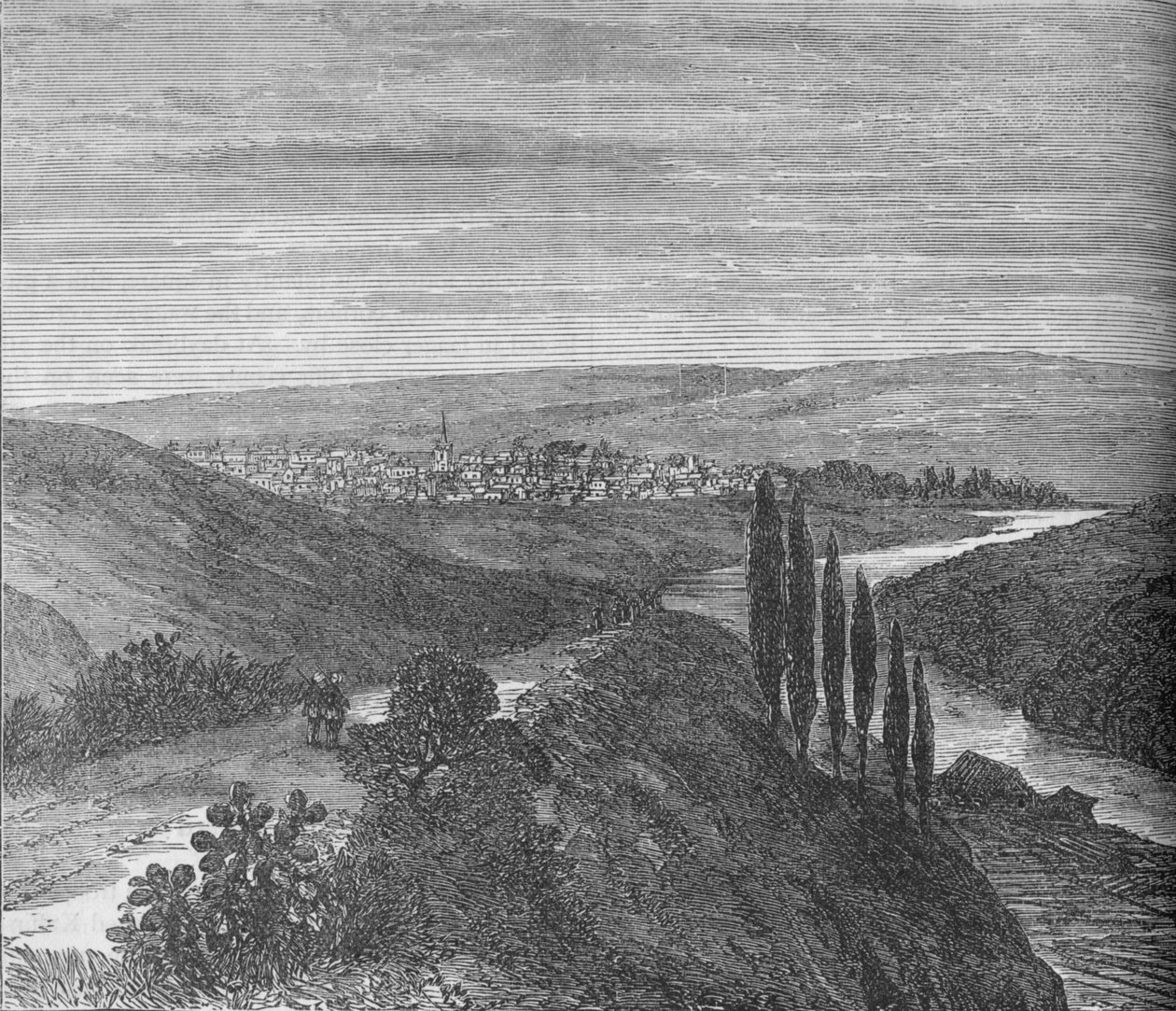 King Williams Town, lähellä akveduktia, vuodelta 1880 tekijältä Unbekannt