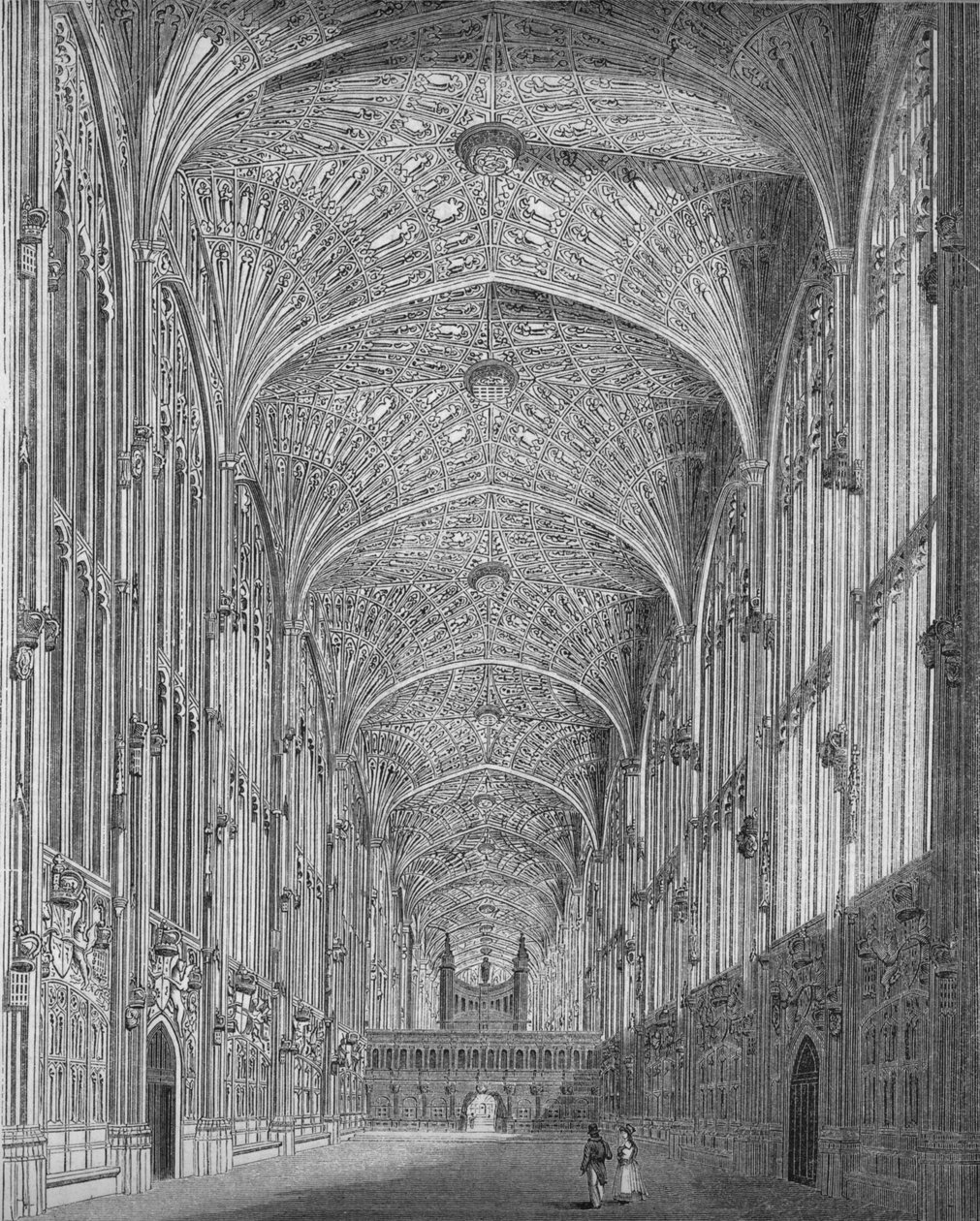 Kings Collegen kappeli, 1845 tekijältä Unbekannt