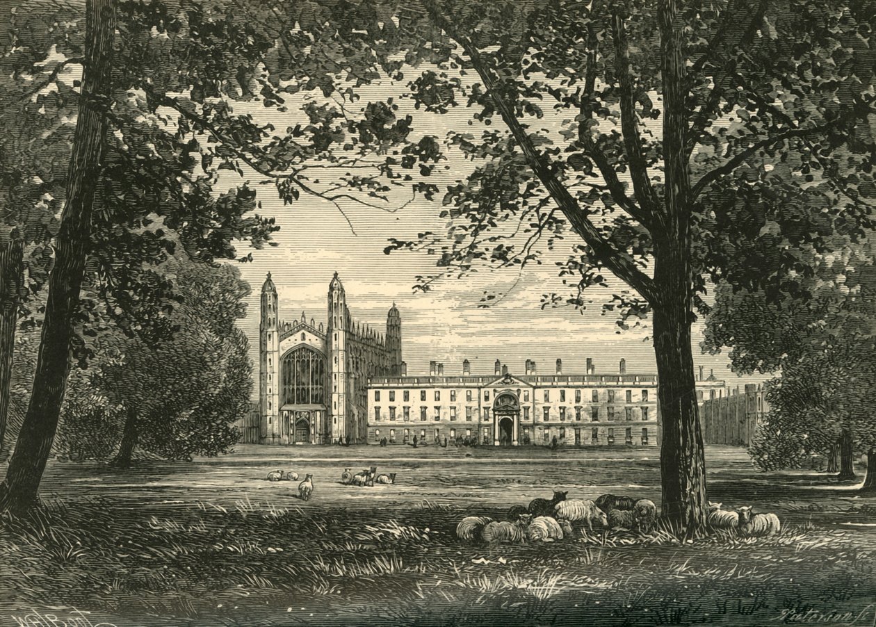 Kings College from The Backs, 1898. tekijältä Unbekannt