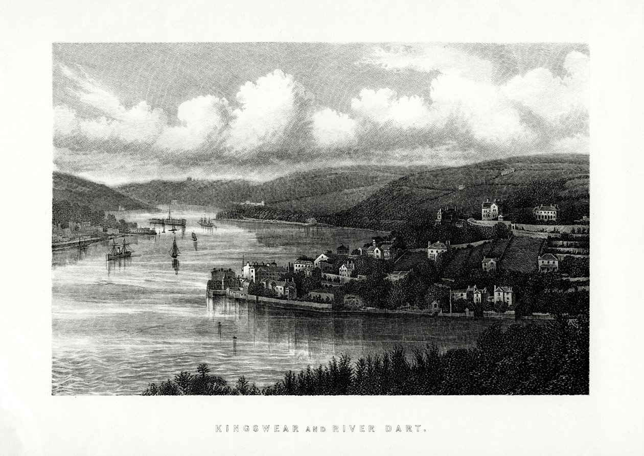 Kingswear ja Dart-joki, Etelä-Devon, 1896 tekijältä Unbekannt