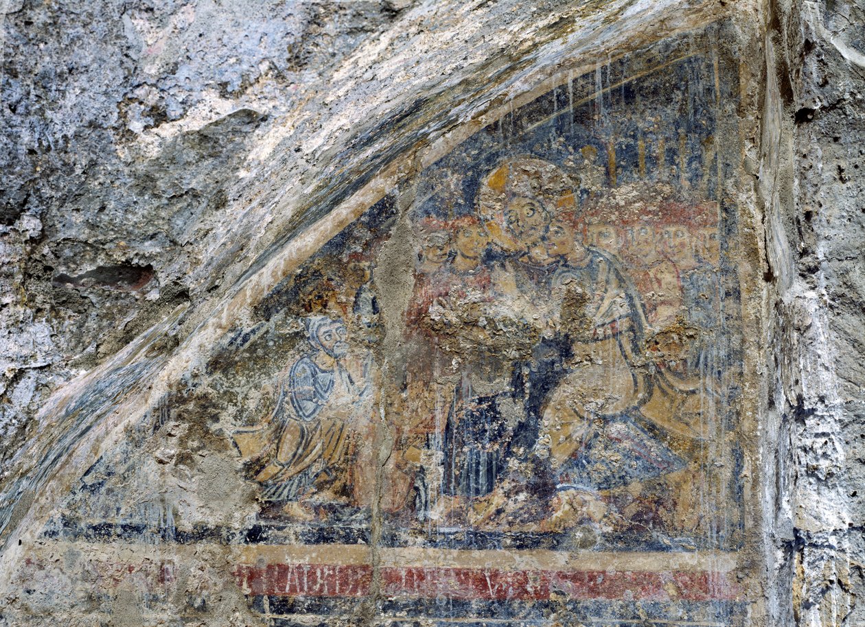 Juudaksen suudelma (fresko) (katso 138683 ja 138685) tekijältä Unbekannt