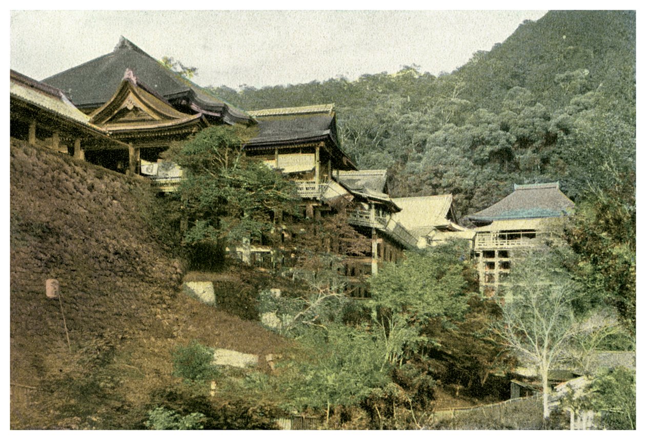 Kiyomizun temppeli, Kioto, Japani, 1904 tekijältä Unbekannt