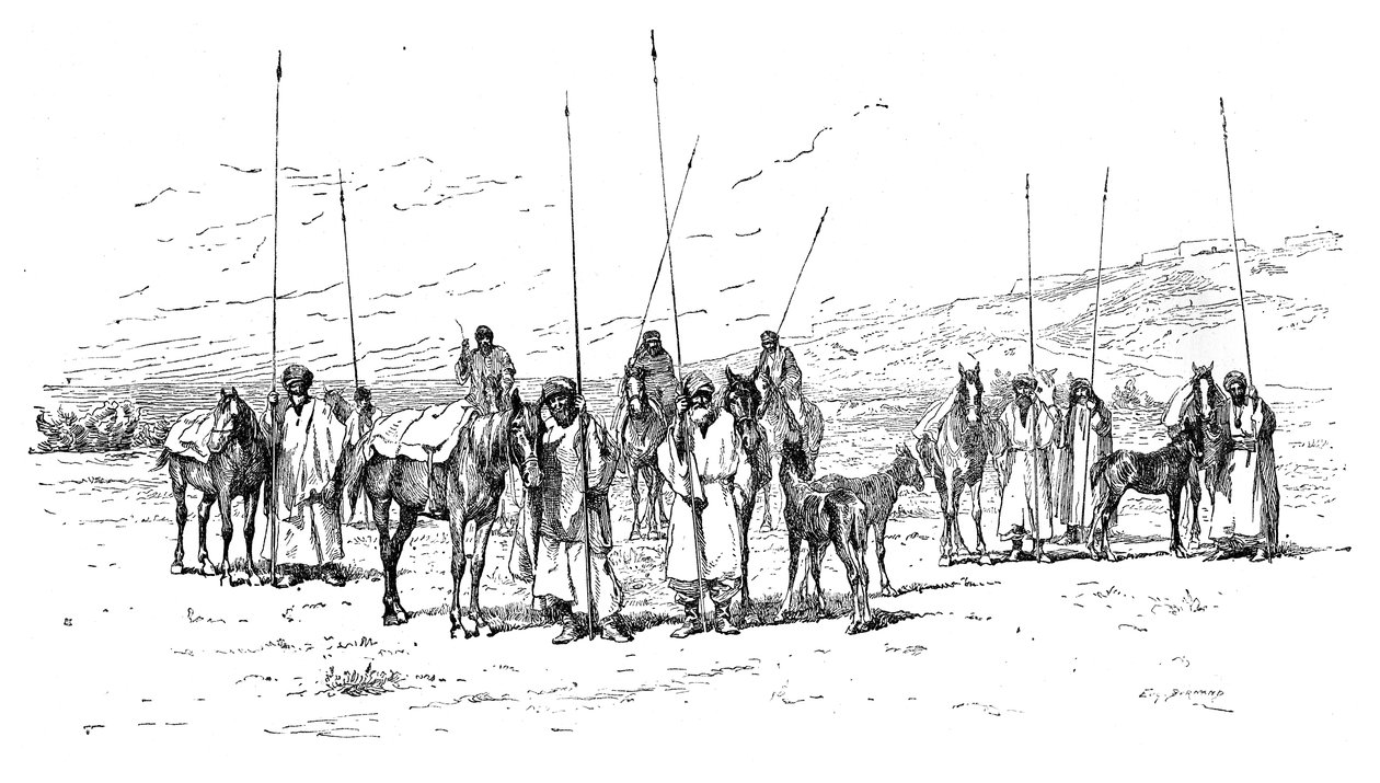 Kurdi ratsuväki, 1895 tekijältä Unbekannt