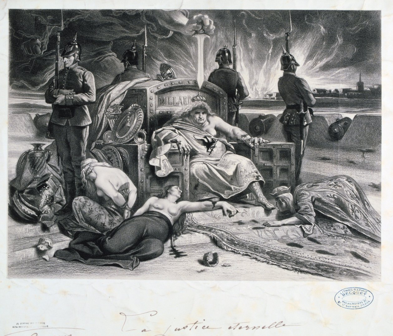 Ikuinen oikeus, Ranskan ja Preussin sota, 1870-1871. tekijältä Unbekannt