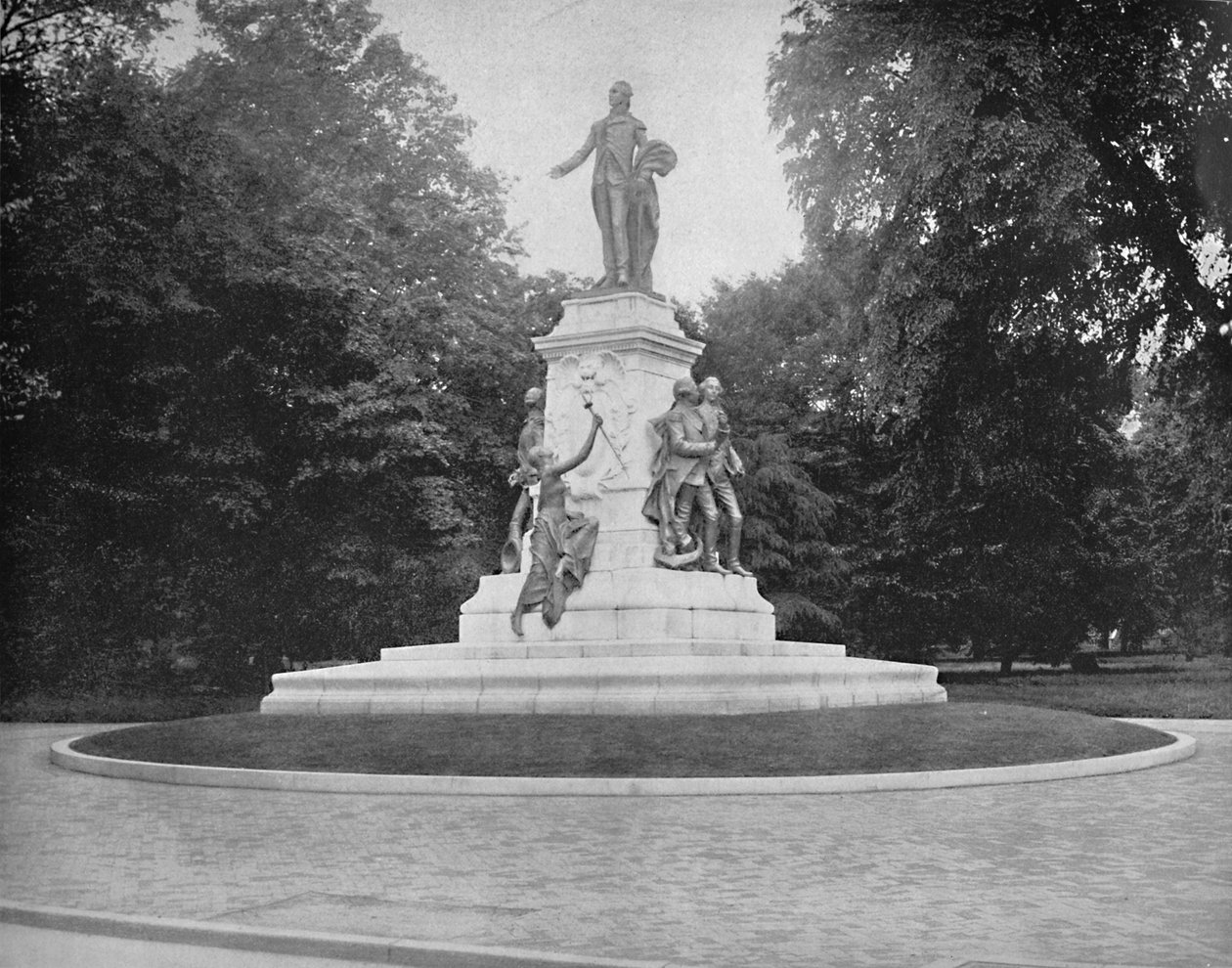 Lafayette-patsas, Washington, D.C., n. 1897. tekijältä Unbekannt
