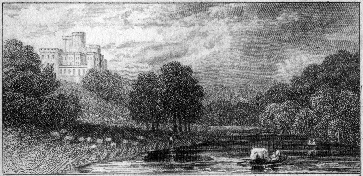 Lambtonin linna, Durhamin kreivikunta, 1800-luku tekijältä Unbekannt