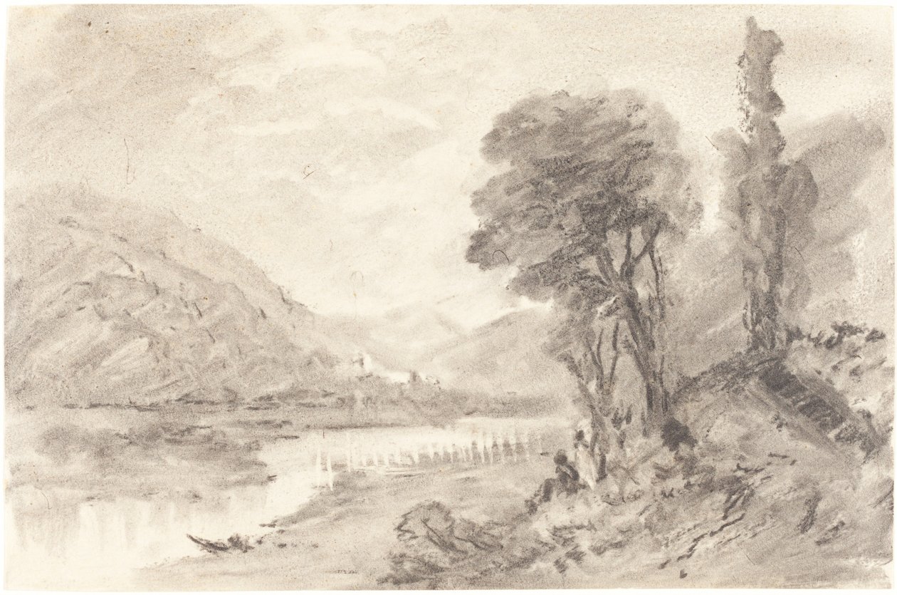 Maisema, 1800-luku. tekijältä Unbekannt