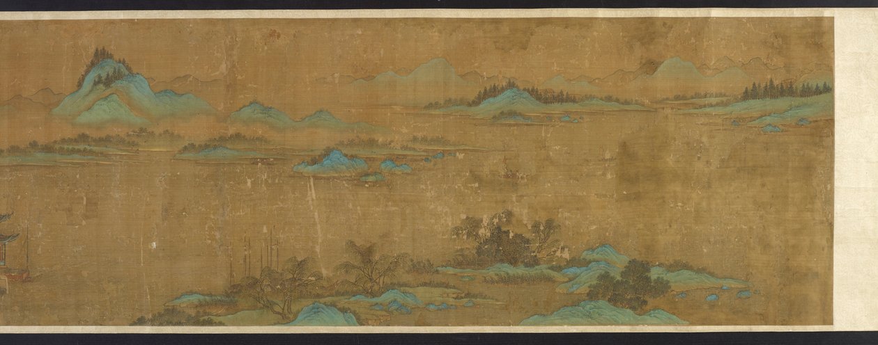 Maisema palatseineen, Ming-dynastia, 1500-1600-luku. tekijältä Unbekannt