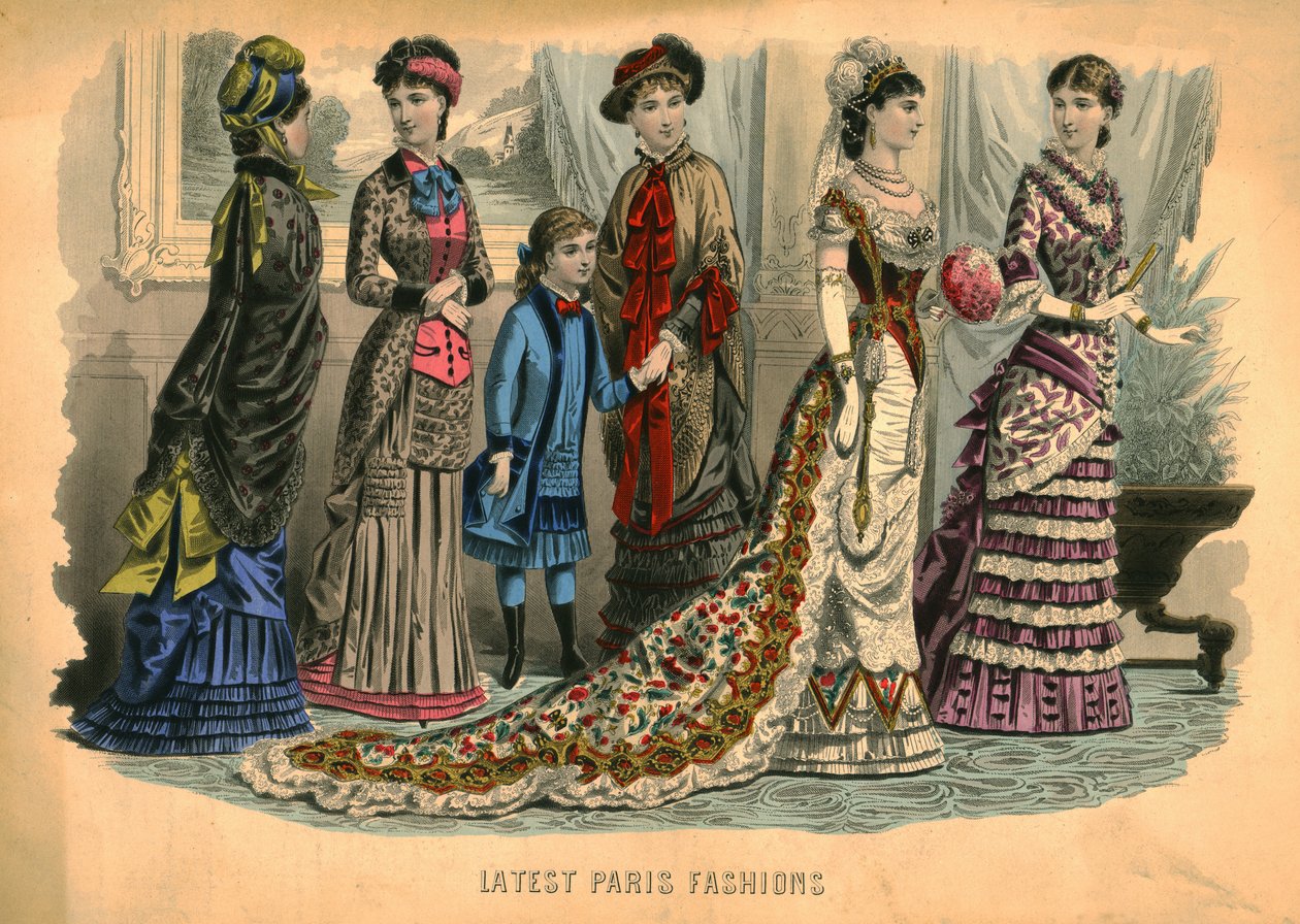 Uusimmat Pariisin muotit, 1881. tekijältä Unbekannt