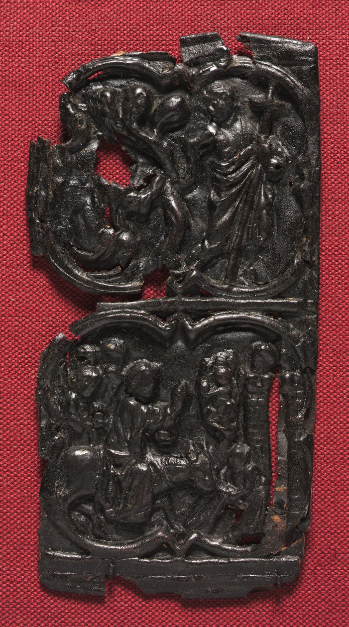 Nahkapaneeli, c. 1350-1400. tekijältä Unbekannt