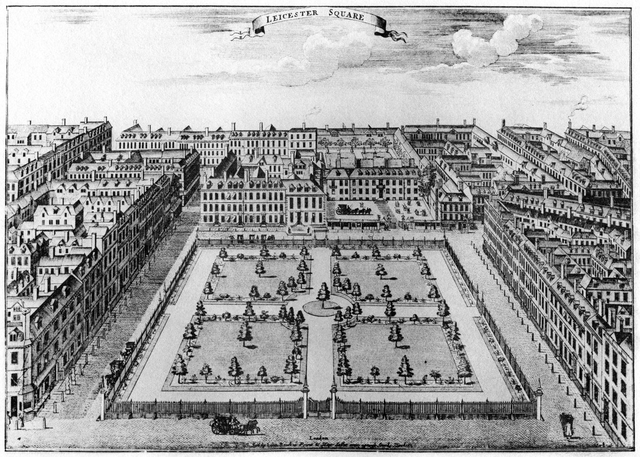 Leicester Square, Lontoo, 1750 1907 tekijältä Unbekannt