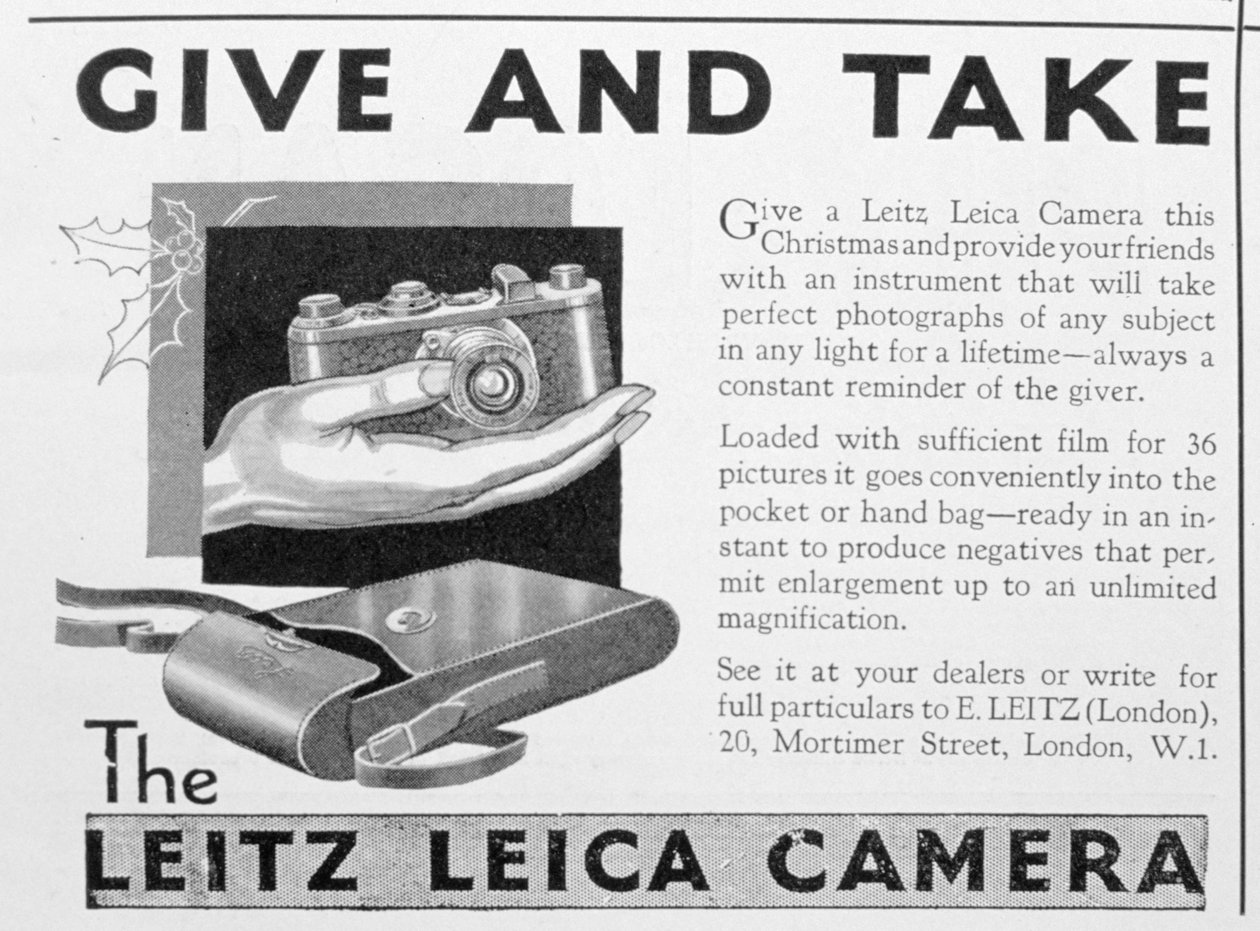 Leitz Leica -kameramainos, 1920-luvun lopulla tekijältä Unbekannt