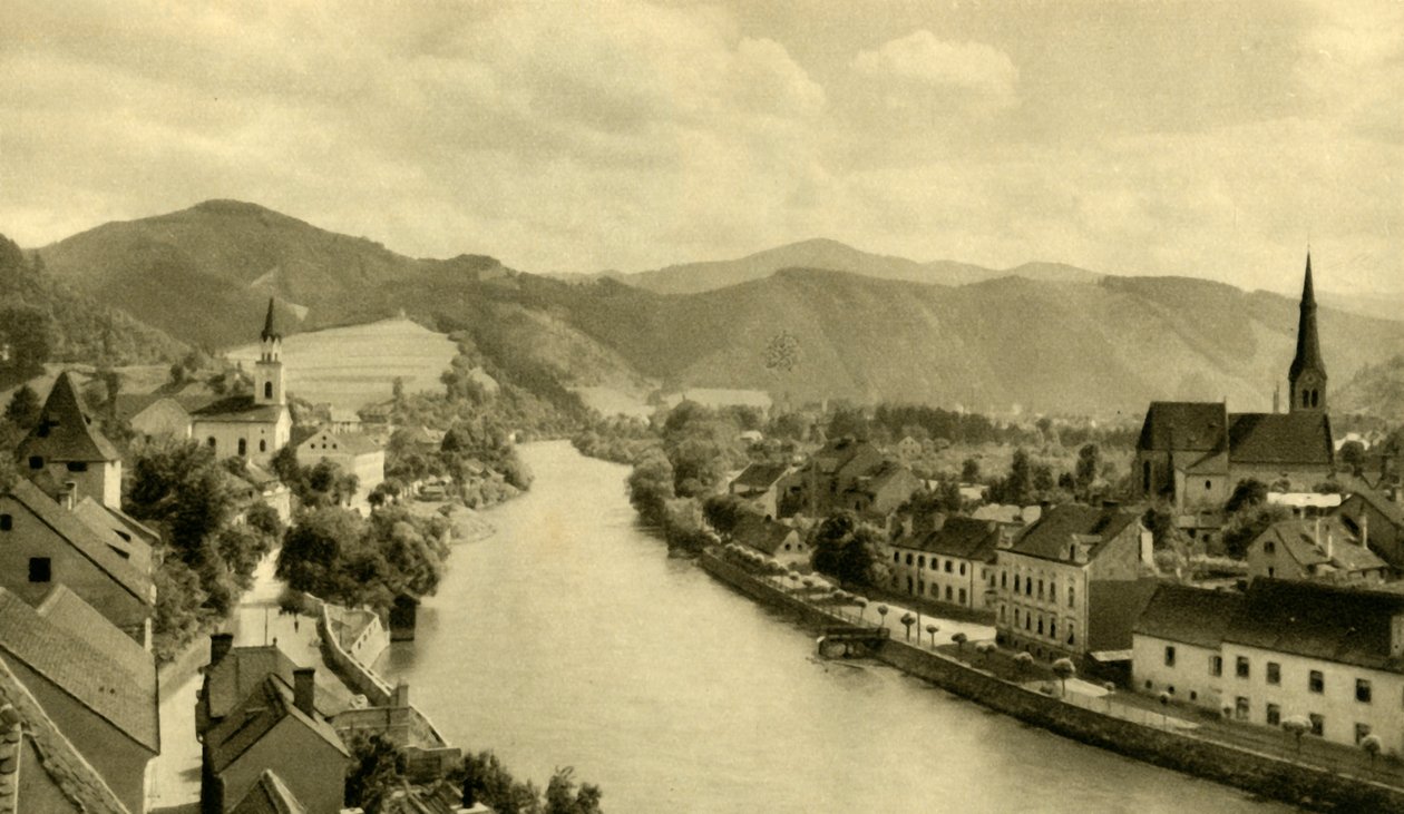 Leoben, Steiermark, Itävalta, vuodelta 1935. tekijältä Unbekannt