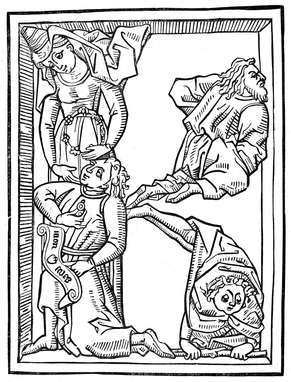 K-kirjain, alkukirjainten aakkoset, 1462 1844 tekijältä Unbekannt
